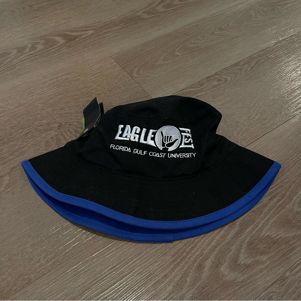 Florida gulf coast university eagle fest bucket hat black blue